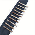 10pcs Men's Dress Tie Clips, Wedding Business Suit Fashion Necktie Clips, Gifts For Husband Boyfriend