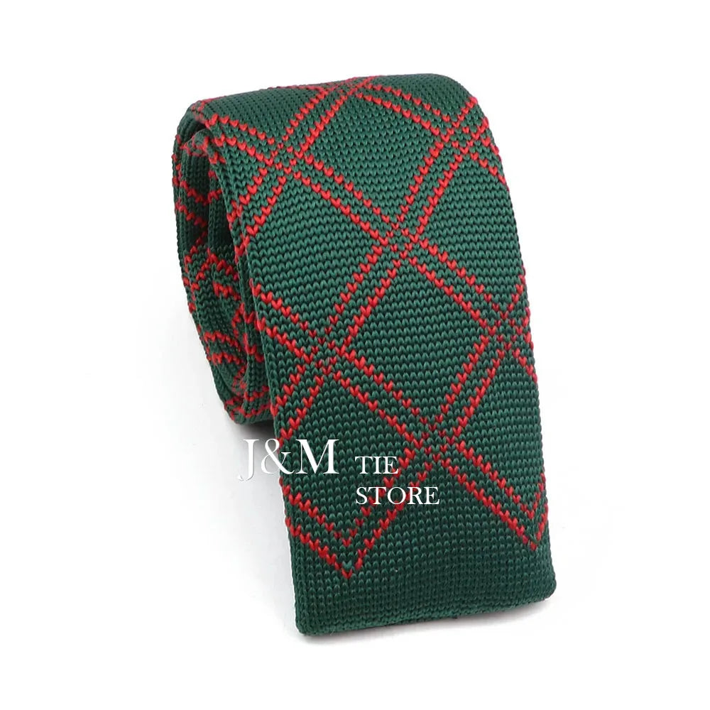New Knit Ties For Men Casual Skinny Pink Blue Necktie Boys Girls Party Knitted Striped Neck Tie Wedding Groom Necktie Neck Wear