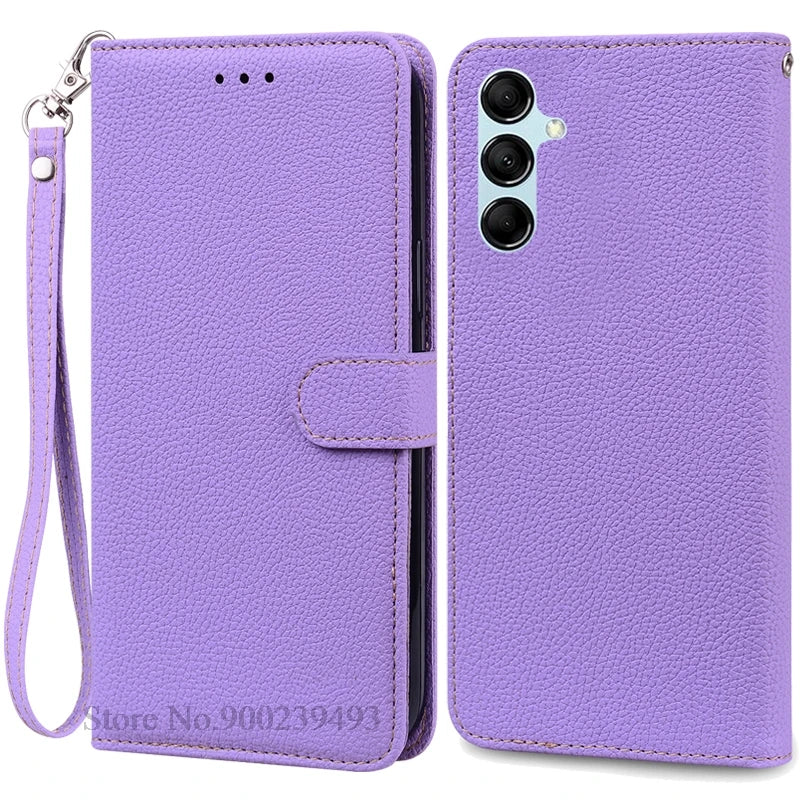 For Samsung Galaxy M55 Case Leather Wallet Flip Phone Case For Samsung M55 M156B Cover For Samsung Galaxy M55 5G Case Fundas