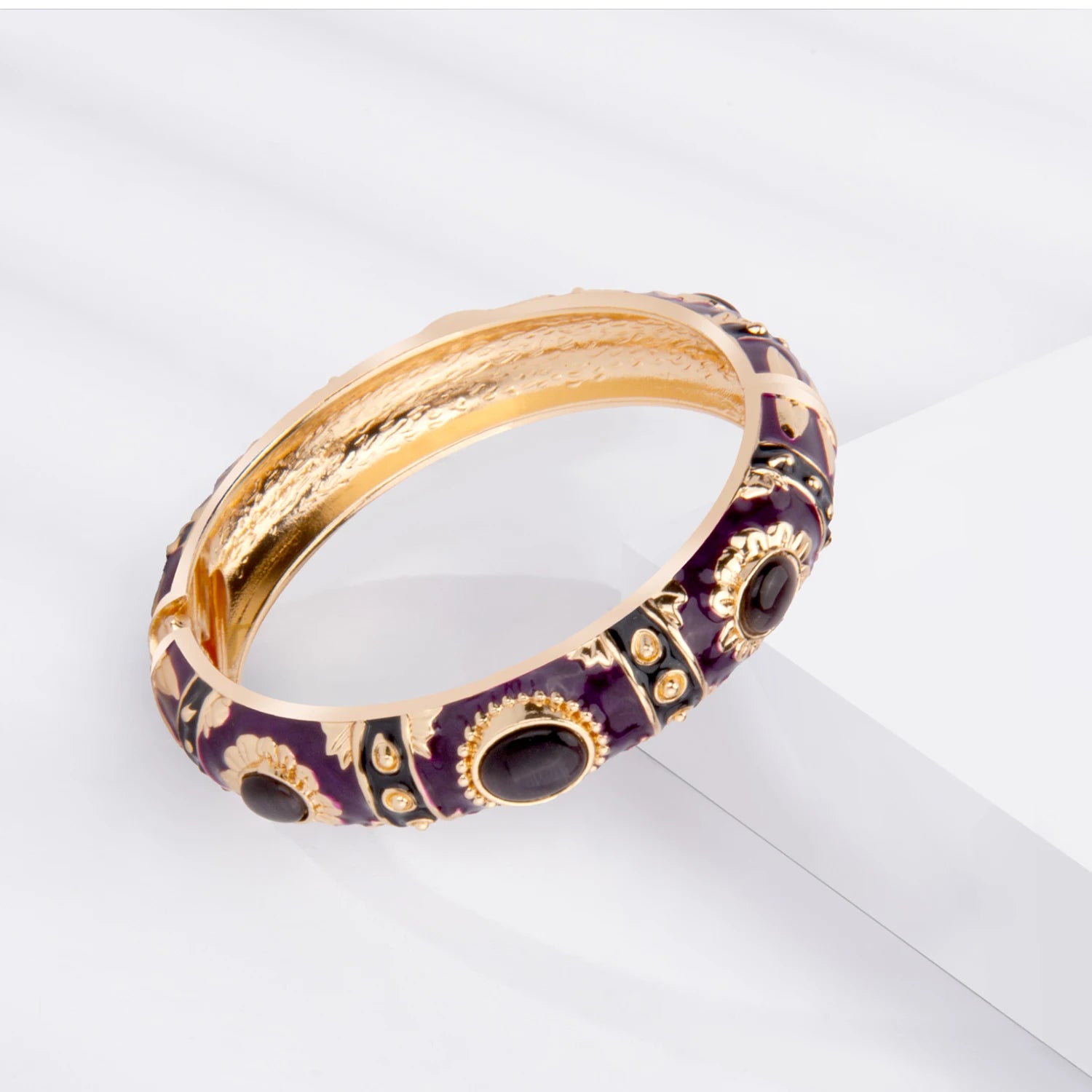 Enamel Bracelet For Women Bangle On Hand Hawaiian India Cloisonne African Jewelry Women's Hand Bracelets Bohemian Designer Gifts