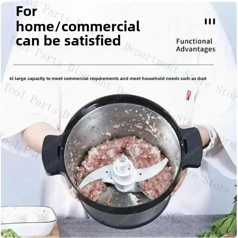 Cassava Plantain Yam Pounding Stainless Steel Pounder Fufu Maker African Household Kitchenware 6L