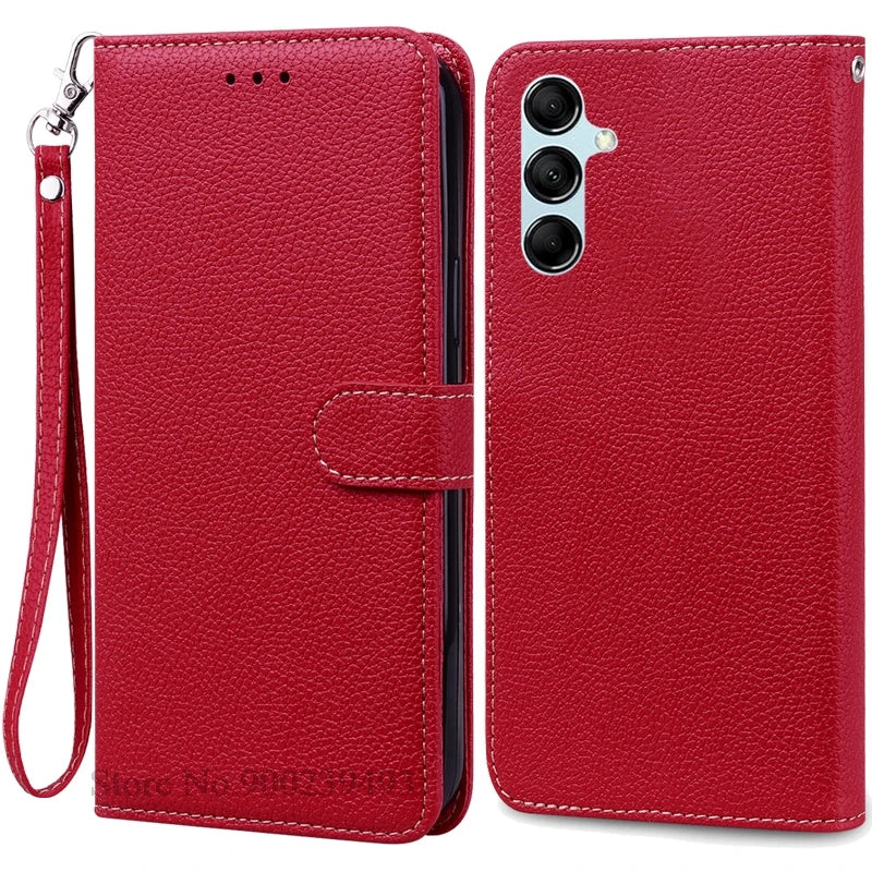 For Samsung Galaxy M55 Case Leather Wallet Flip Phone Case For Samsung M55 M156B Cover For Samsung Galaxy M55 5G Case Fundas