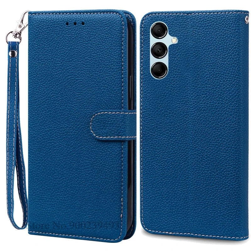 For Samsung Galaxy M55 Case Leather Wallet Flip Phone Case For Samsung M55 M156B Cover For Samsung Galaxy M55 5G Case Fundas