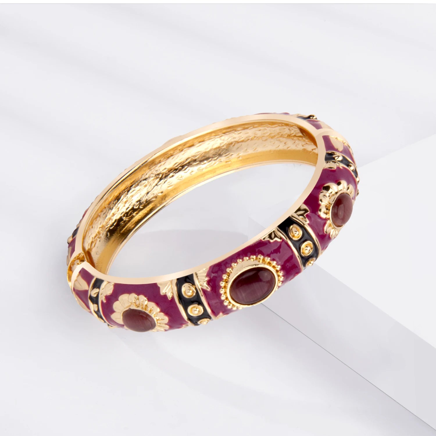 Enamel Bracelet For Women Bangle On Hand Hawaiian India Cloisonne African Jewelry Women's Hand Bracelets Bohemian Designer Gifts