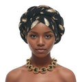 African Headtie Turban Fashion Summer Autumn African Solid Color Hats Women Head Wraps for Wedding Party Evening Outfits Hijab