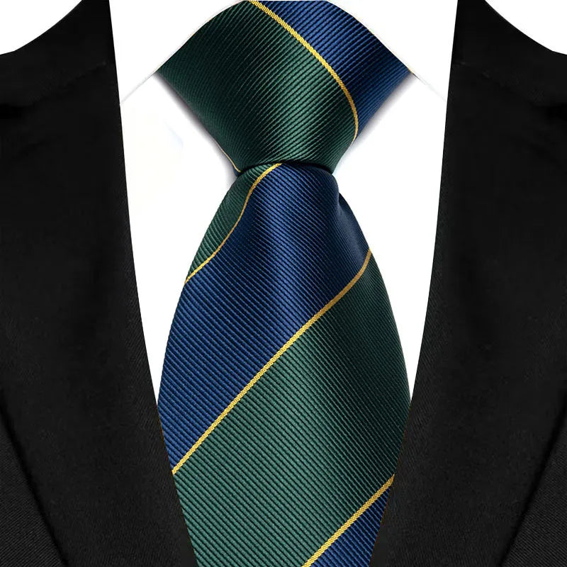 8CM Men's Ties Necktie For Man Wedding Business Party Stripes Striped Jacquard Woven Neck Tie Daily Wear Accessories Gift
