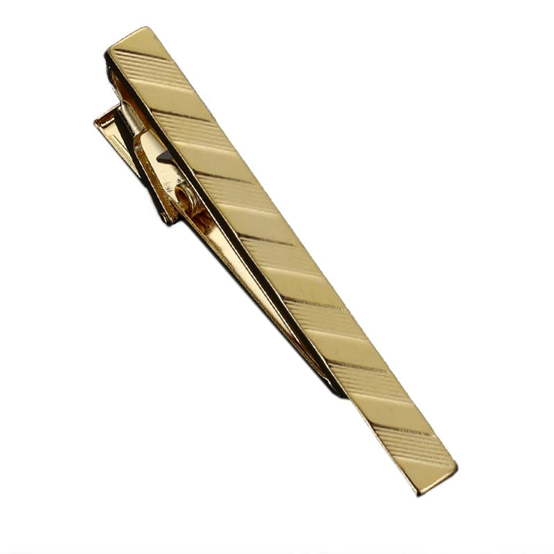 1pc Men's Short Tie Clip Simple Style Pin Clasp Rose Gold Color Male Business Necktie Clip Classic Men Jewelry Accessories Hot