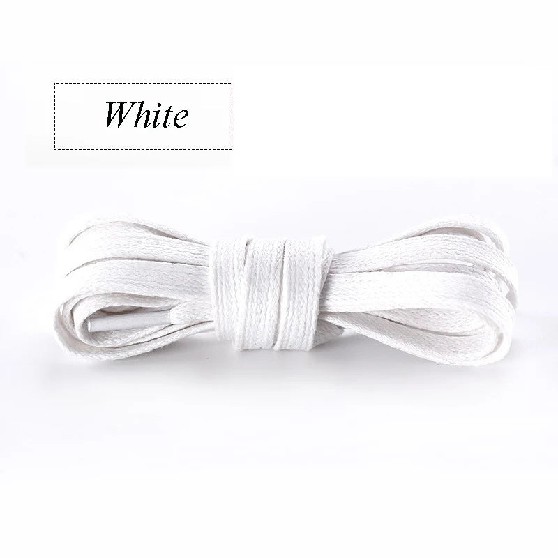 Fashion Flat Waxed Cotton Shoe Laces Unisex Boots Casual Sneakers Shoelace Leather Laces Shoes Boots Waterproof for Shoelaces