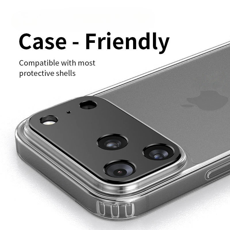 Aluminum Metal Rear Camera Lens Protectors for iPhone 17 Pro Max Air 17Pro 17Air 17ProMax Hollow Lens Cover Ring Film