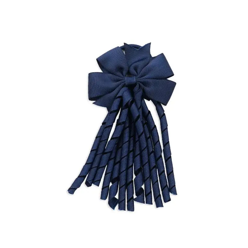 European And American Children's Hair Accessories Cheerleading Stage Streamers Curling Tassel Swallowtail Bow Rubber Band Hair