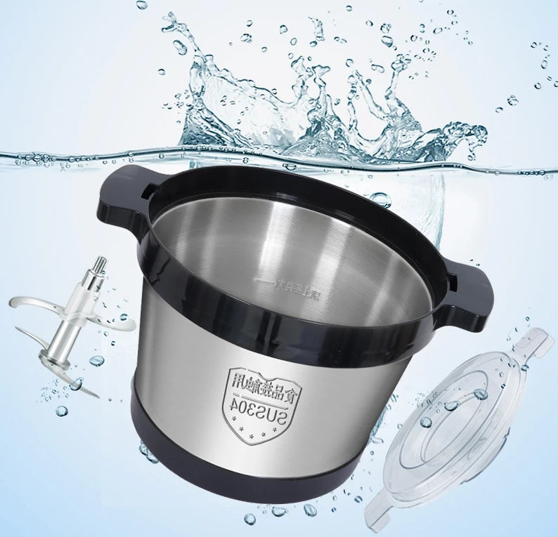 Mix Foufou Machine Fufu Commercial Yam Pounding Mixer Pounder Poundo 6L Stainless Steel Meat Grinder