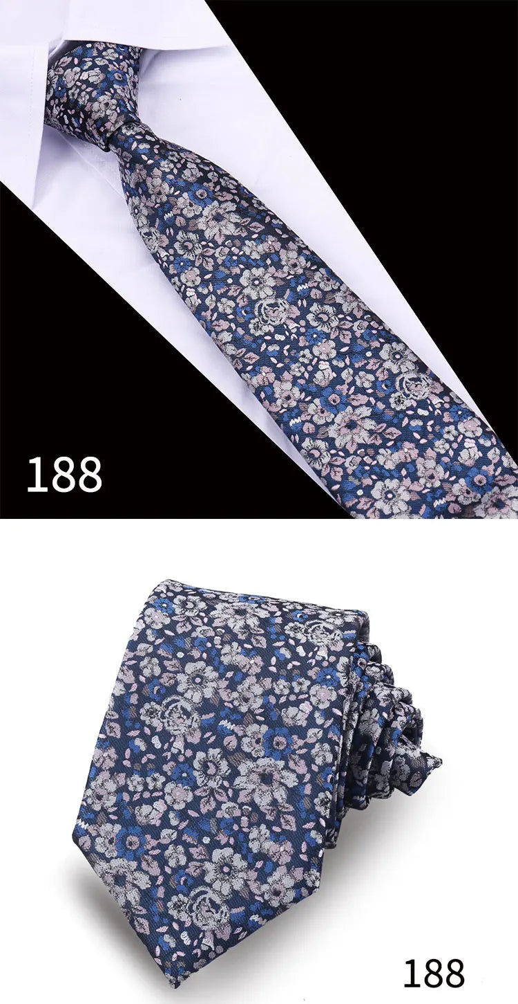 Men Tie Necktie For Men Business Wedding Party Luxury Paisley Necktie Fashion Floral Mens Neck Tie Accessories Wholesale Gravata