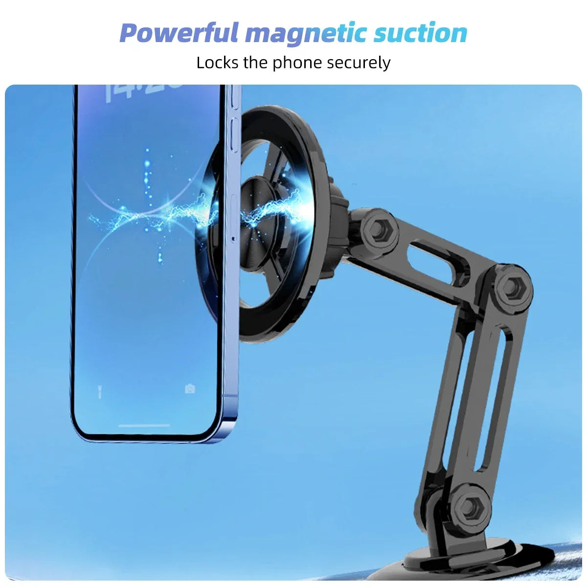 360° Rotate Metal Holder Strong Magnetic Car Phone Holder Foldable Phone Stand Air Vent Magnet Mount GPS Support For Phone