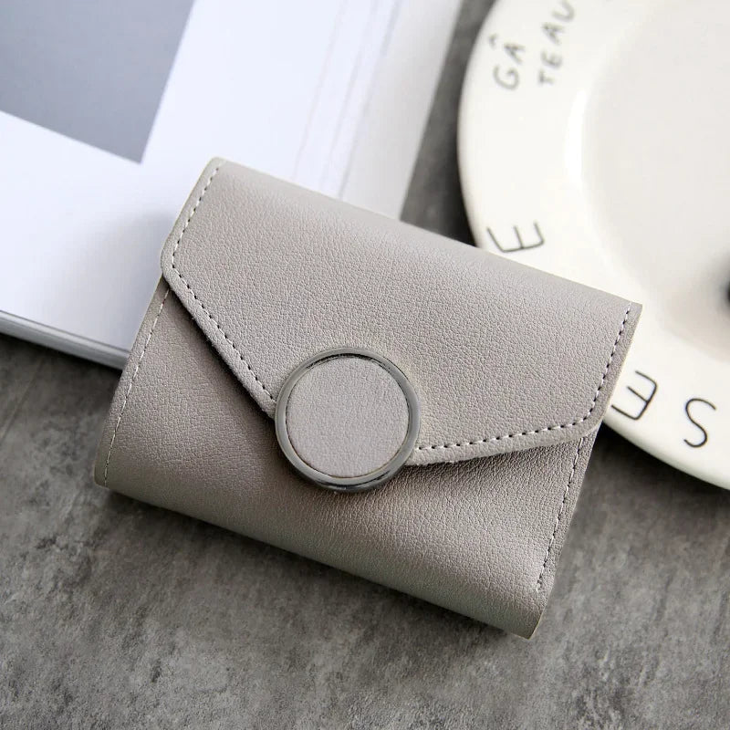 Wholesale Women Wallet Three Fold 0 Letter Lady Student Purse Cute Fashion Wallet Credit Card Bank Card Bus Card Purse Gifts