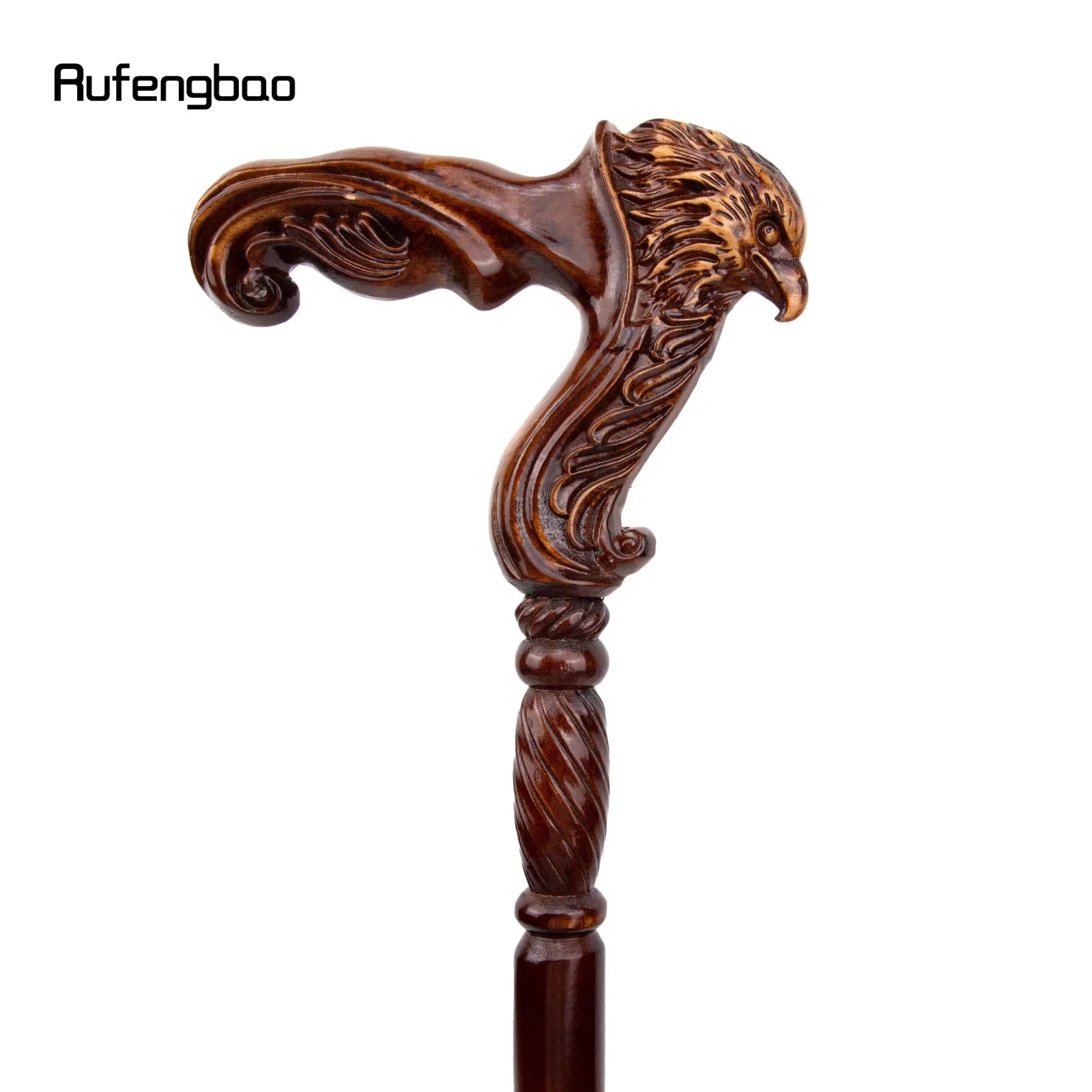 Eagle Brown Wooden Fashion Walking Stick Decorative Vampire Cospaly Party Wood Walking Cane Halloween Mace Wand Crosier 93cm