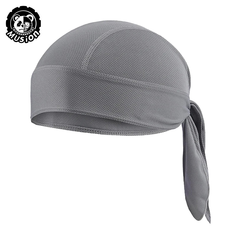 Durag for Men Cycling Pirate Hat Breathable Mesh Pirate Bandana Cap Sweat Absorbent Helmet Inner Head Cover Skull Cap for