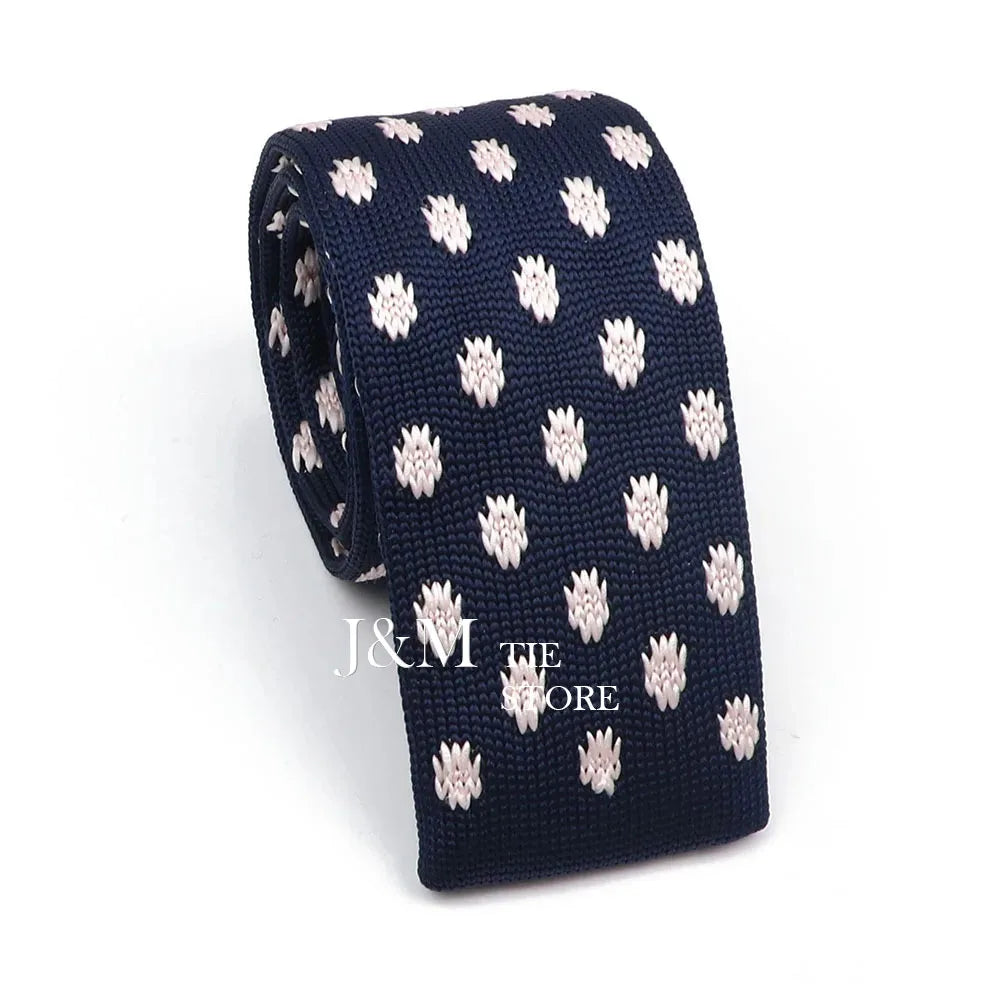 New Knit Ties For Men Casual Skinny Pink Blue Necktie Boys Girls Party Knitted Striped Neck Tie Wedding Groom Necktie Neck Wear