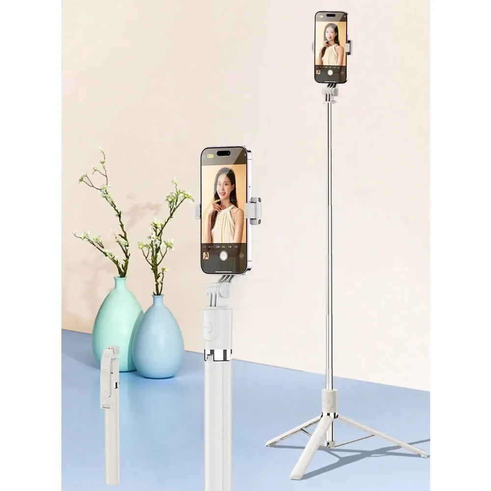 1700mm Wireless Selfie Stick Tripod Extendable Foldable Portable Monopod for Smartphone Stable Shooting Phone Stand