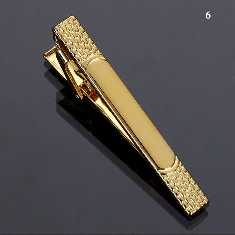 1pc Men's Short Tie Clip Simple Style Pin Clasp Rose Gold Color Male Business Necktie Clip Classic Men Jewelry Accessories Hot
