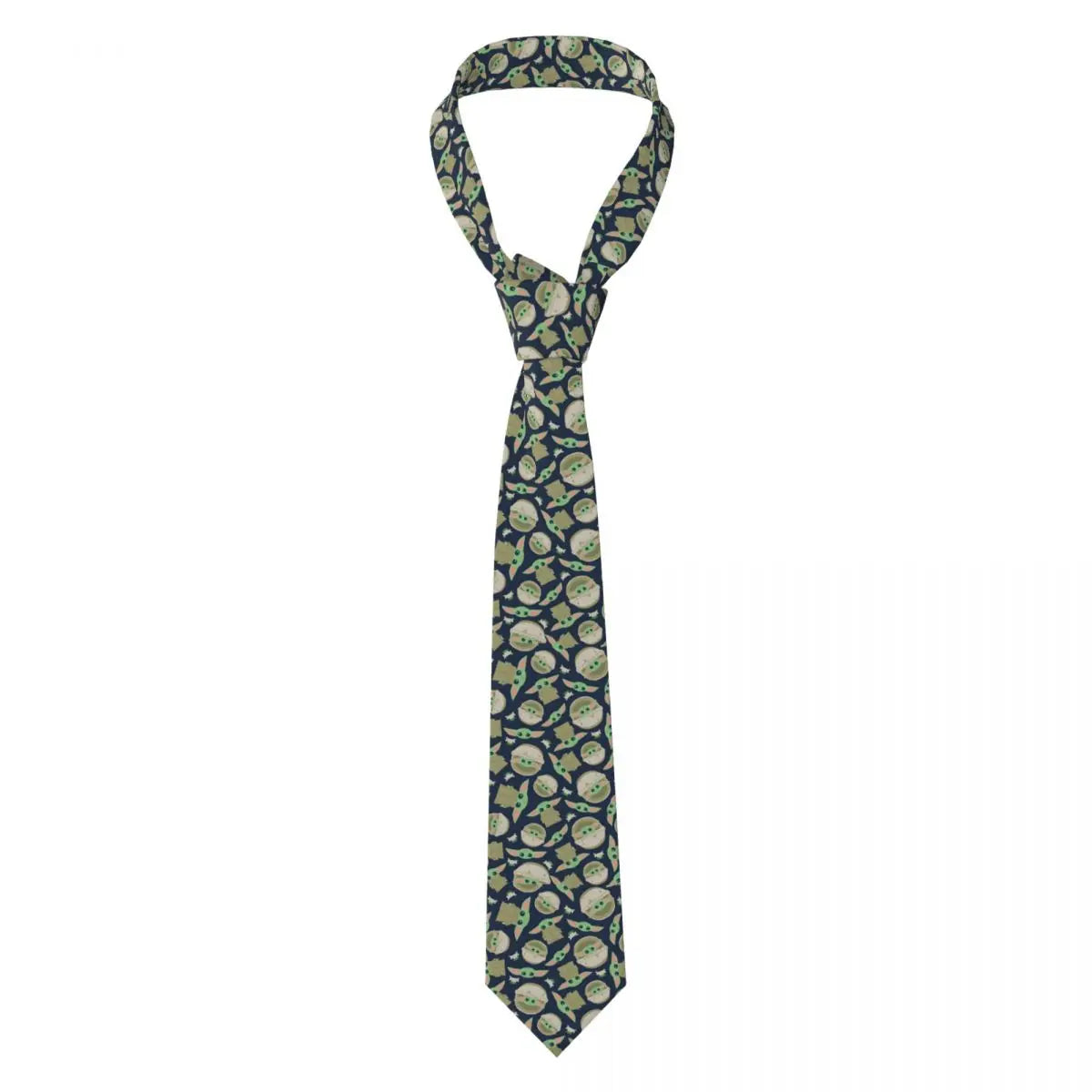 Custom M-Mandalorianed Necktie Men Printed Necktie Space Television Four Seasons Fashion Tie Necktie For Father's Day