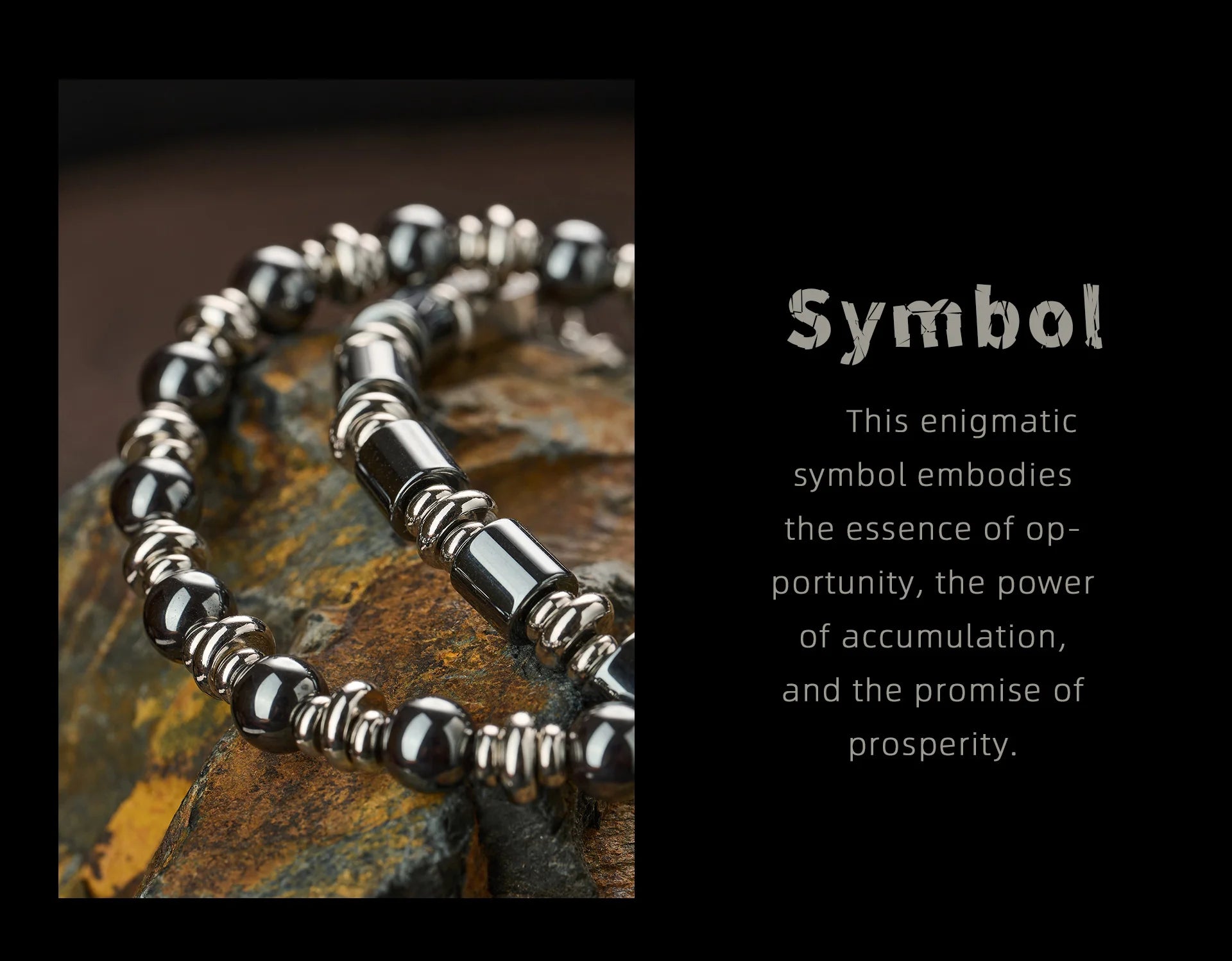 Men's Hematite Bracelet: Retro Chic, Minimalist Design, Cuban Chain Link, Niche Luxury Accessory.