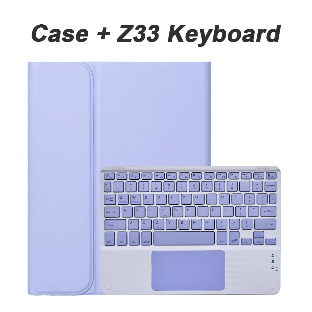 For Samsung Galaxy Tab A9 Plus 11 inch Case, Keyboard Case for Samsung Galaxy Tab A9+ 11 inch SM-X210/X216/X218