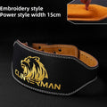 Lion Embroidery Weightlifting Belt, Width 11.5/15cm Professional Gym Powerlifting Belt for Men Women, Adjustment Fitness Belt.