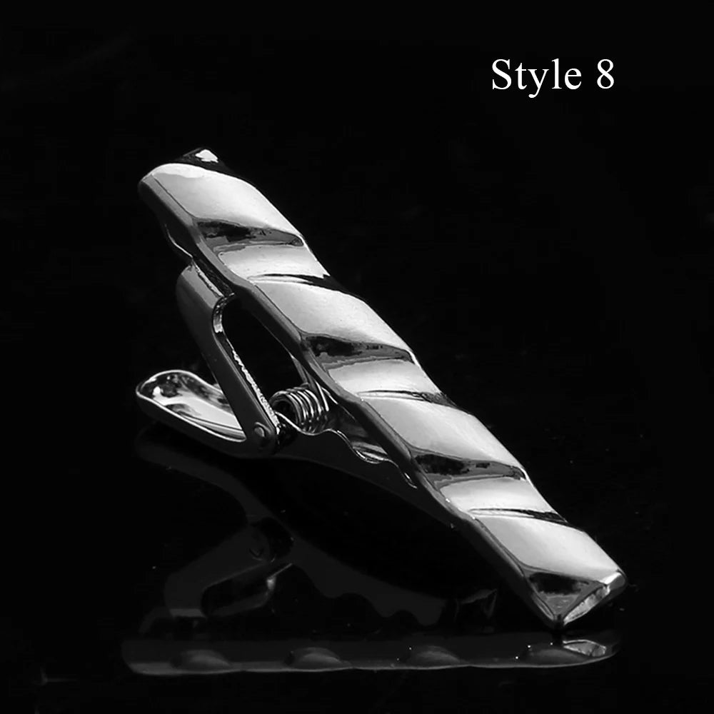 1pc Men's Short Tie Clip Simple Style Pin Clasp Rose Gold Color Male Business Necktie Clip Classic Men Jewelry Accessories Hot