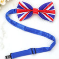 Men Uk Flag Bowtie Printed Big Patriotic Novelty Bowknot Casual Formal Business Wedding Graduation Tie Men Uk Flag Bowtie