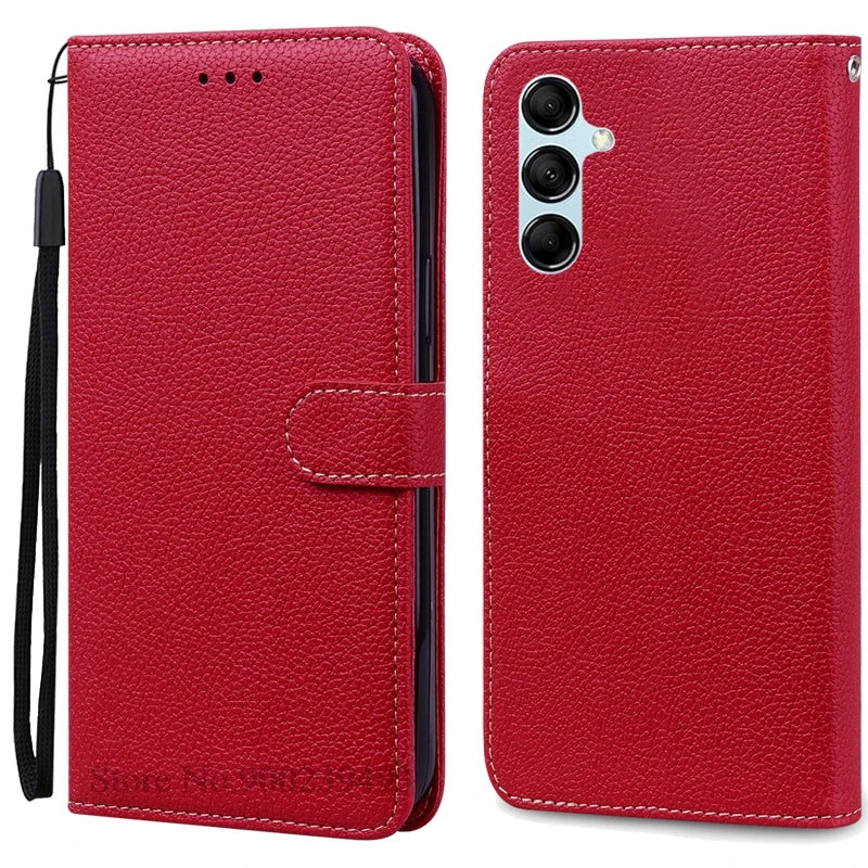 For Samsung Galaxy M55 Case Leather Wallet Flip Phone Case For Samsung M55 M156B Cover For Samsung Galaxy M55 5G Case Fundas