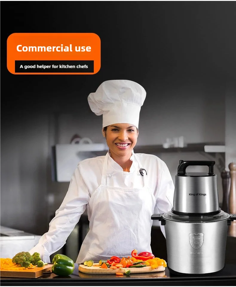 Household Yam Pound 6L 8L 12L 15L Cassava Fufu Mashing Machine Multifunctional Electric Meat Grinder
