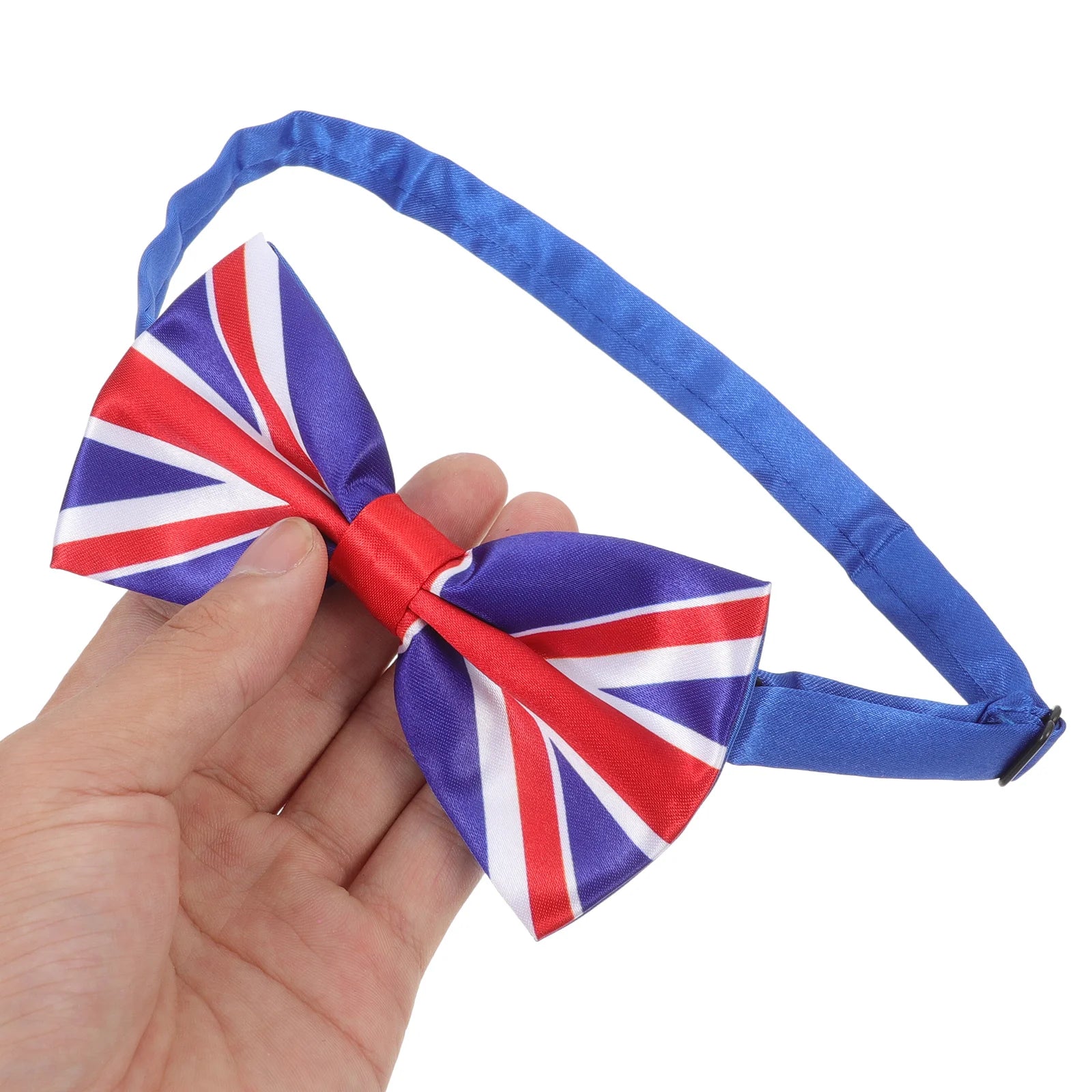 Men Uk Flag Bowtie Printed Big Patriotic Novelty Bowknot Casual Formal Business Wedding Graduation Tie Men Uk Flag Bowtie