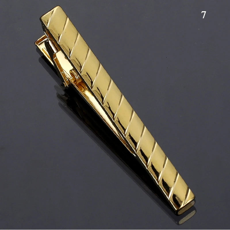 1pc Men's Short Tie Clip Simple Style Pin Clasp Rose Gold Color Male Business Necktie Clip Classic Men Jewelry Accessories Hot