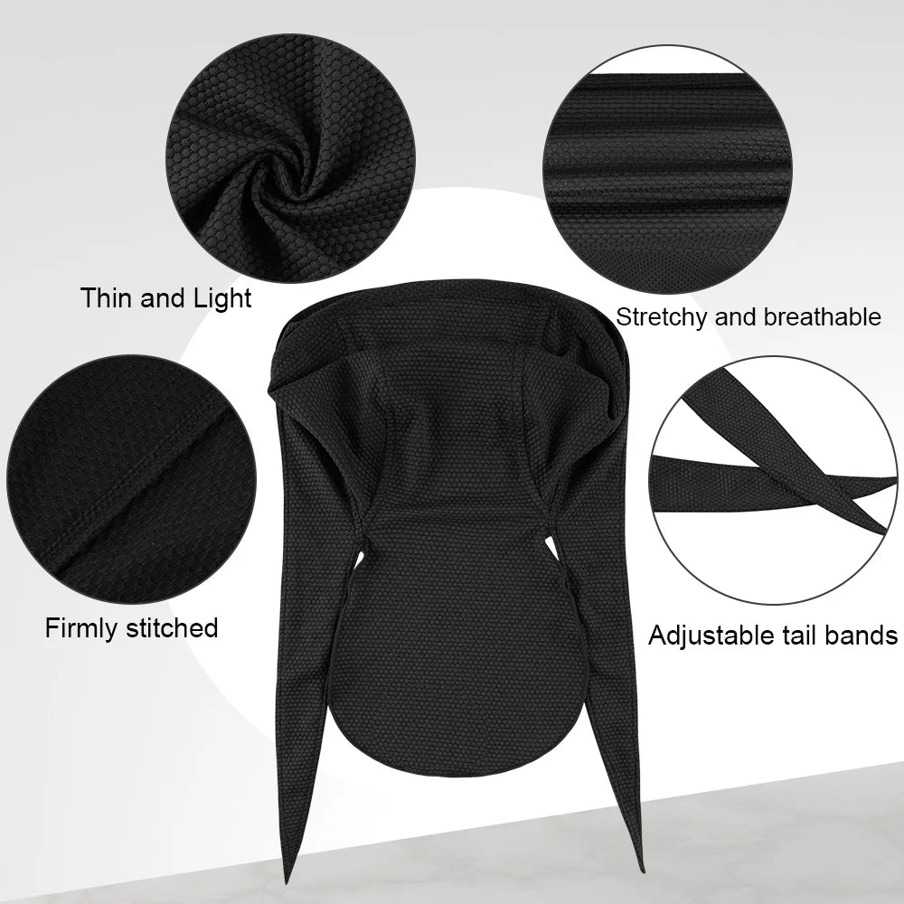 Quick-drying Bandana Cooling Doo Rags Sun Protection Headscarf Summer Beanies Hats Sport Running Cycling Hip Hop Soft Cap Durags