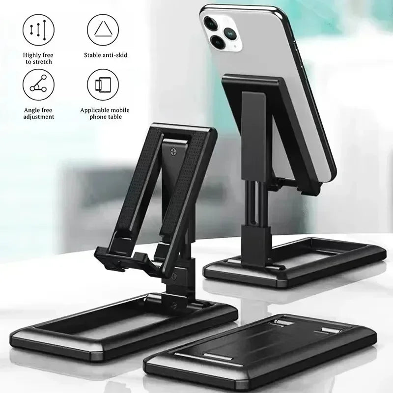 Foldable Desk Phone Holder Mount Stand  Adjustable Phone Holder Desktop Holder