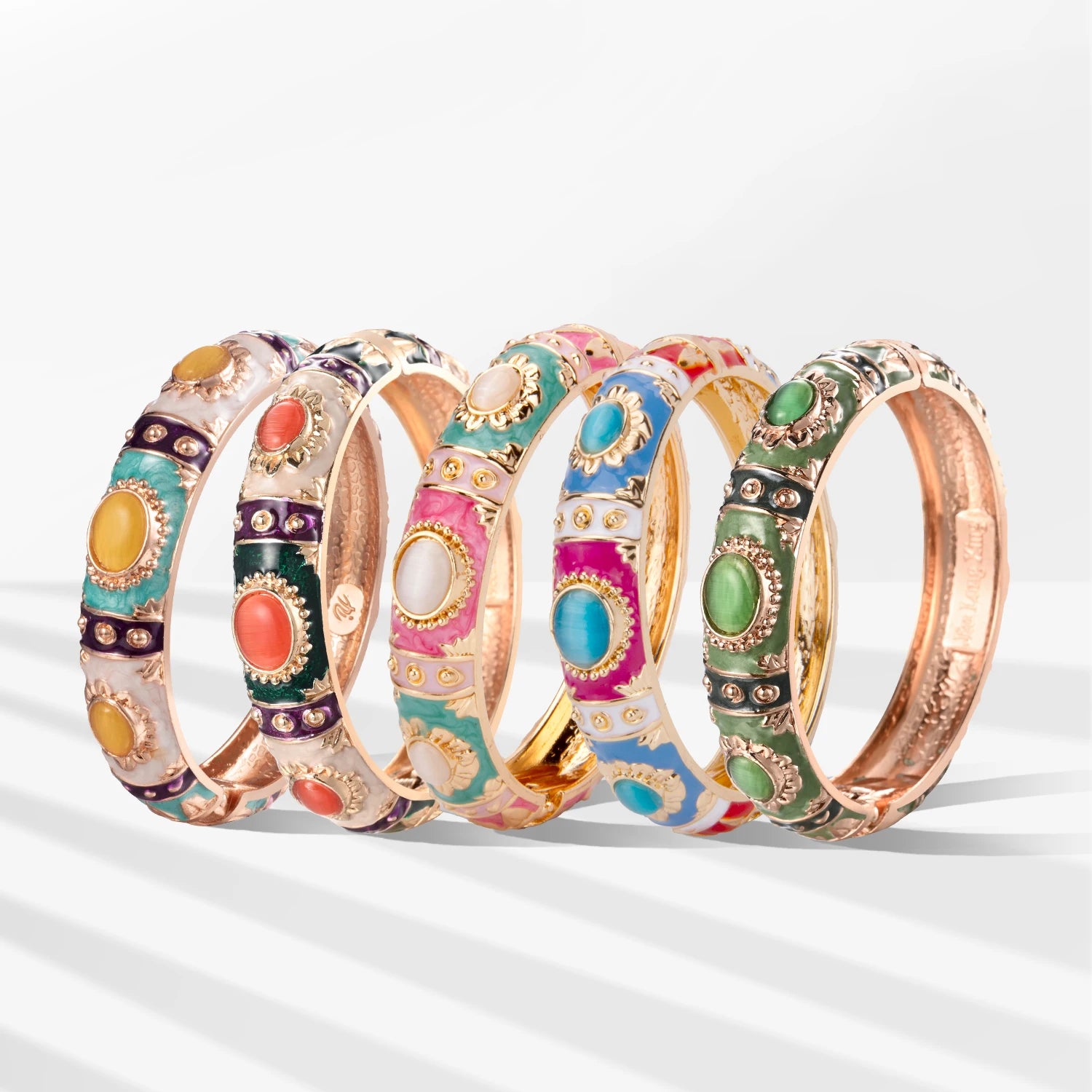 Enamel Bracelet For Women Bangle On Hand Hawaiian India Cloisonne African Jewelry Women's Hand Bracelets Bohemian Designer Gifts
