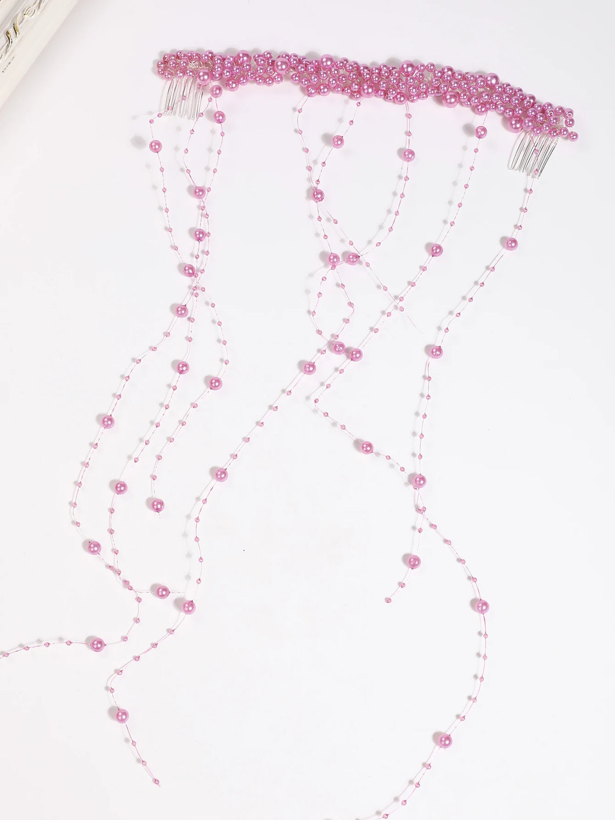 European and American Bridal New Hair Accessories, Handmade Pearl Headpieces, Tassel Combs, Wavy Hairbands, Flower Wreaths, Wedding Hair Combs, Accessories