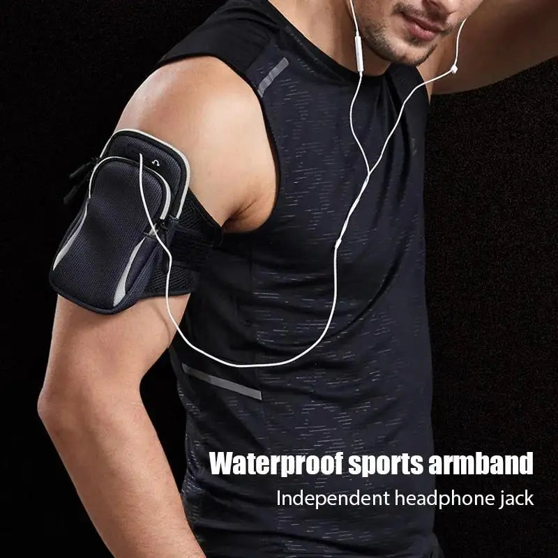 Running Mobile Phone Arm Bag Sports Phone Armband Waterproof Running Jogging Mobile Phone Protective Bags Accessories For iPhone