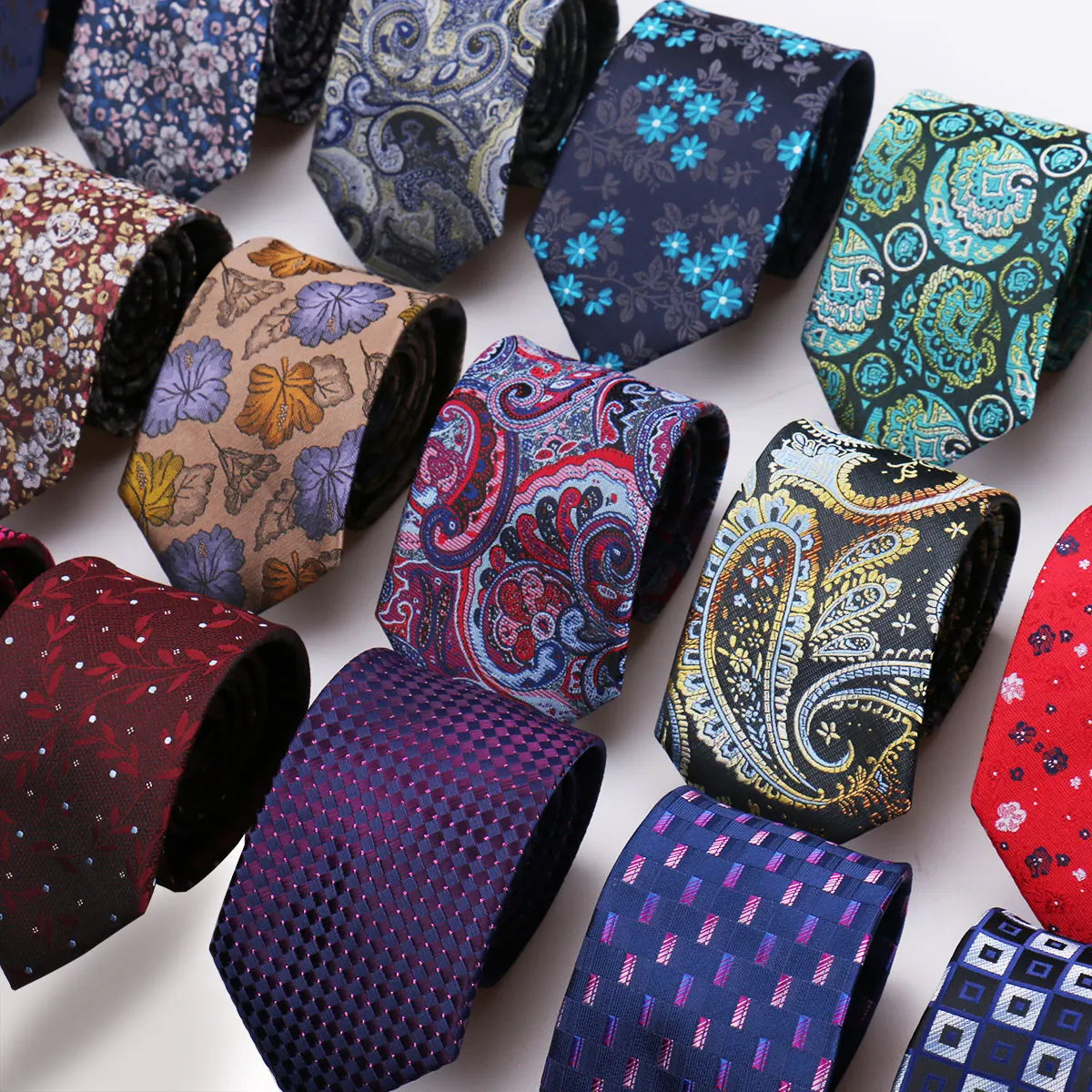 Men Tie Necktie For Men Business Wedding Party Luxury Paisley Necktie Fashion Floral Mens Neck Tie Accessories Wholesale Gravata