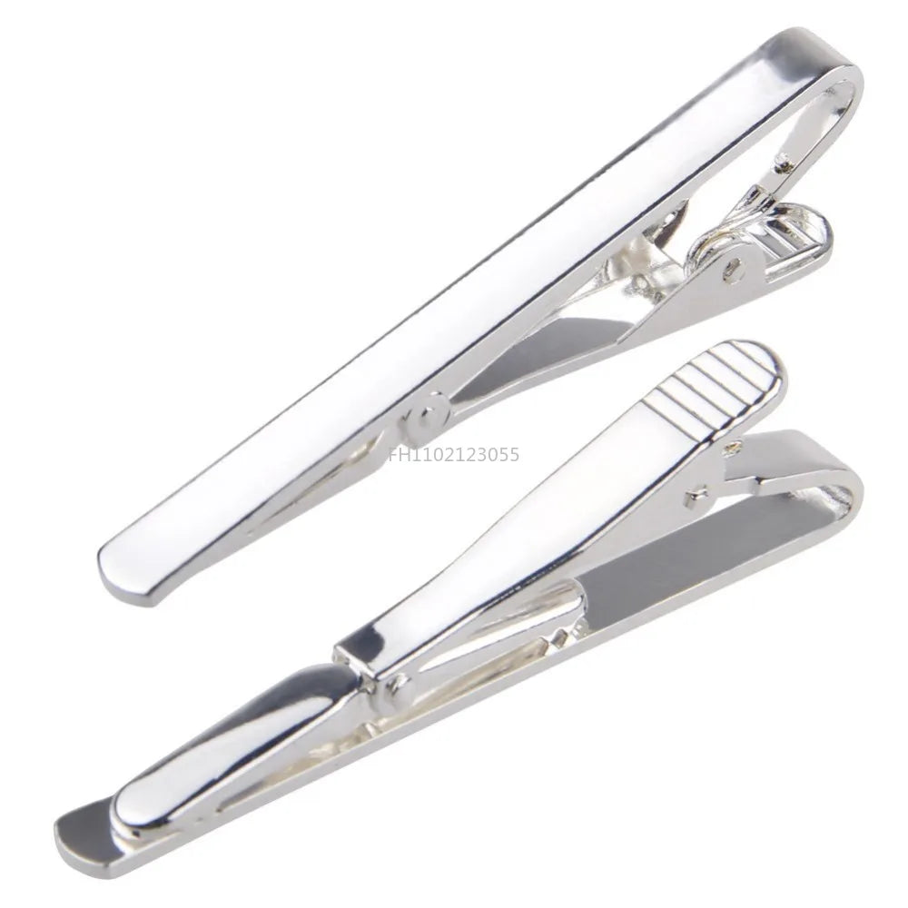 1PCS Tie Clips For Men Fashion Simple Bar Clasp Necktie Accessories Clasp Tie Pin Daily Business Wedding Ceremony Tie Clip Pin