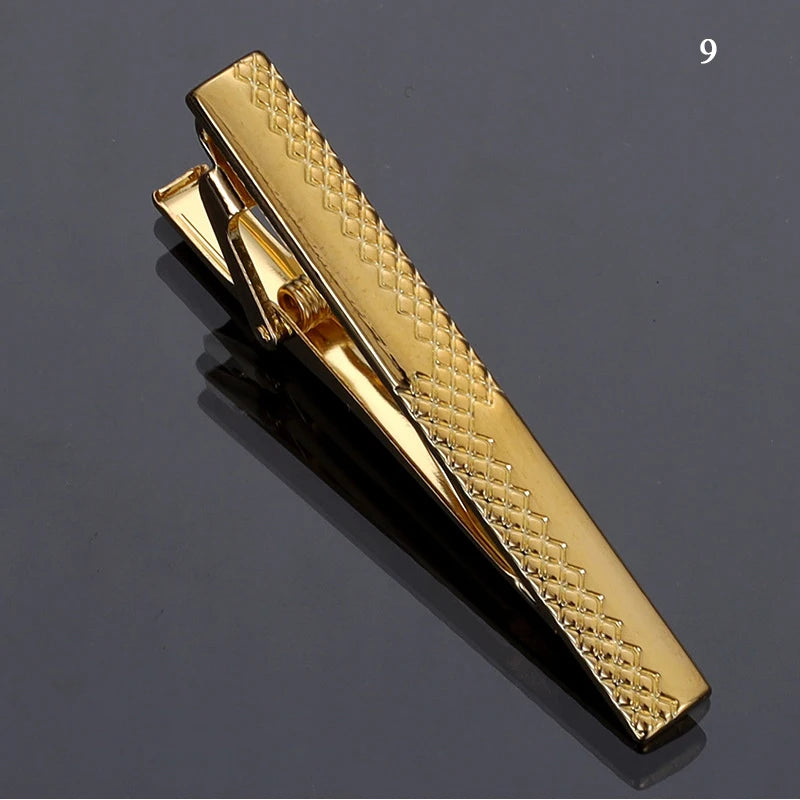 1pc Men's Short Tie Clip Simple Style Pin Clasp Rose Gold Color Male Business Necktie Clip Classic Men Jewelry Accessories Hot