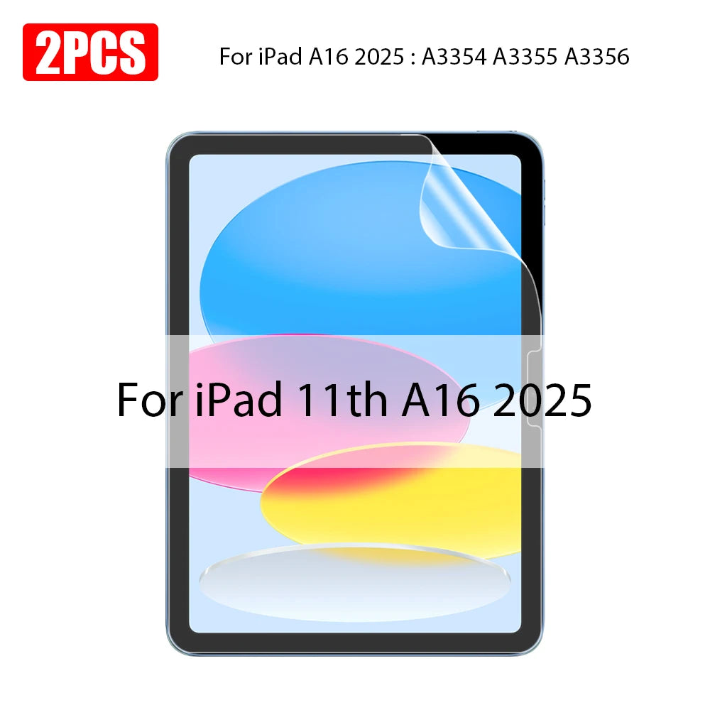 2PCS Paper Feel Film For Ipad 10 10th Pro 13 M4 M5 12.9 2025 Screen Protector Ipad Air 11 5 4 M3 M2 A16 9th Generation Mini 6 7