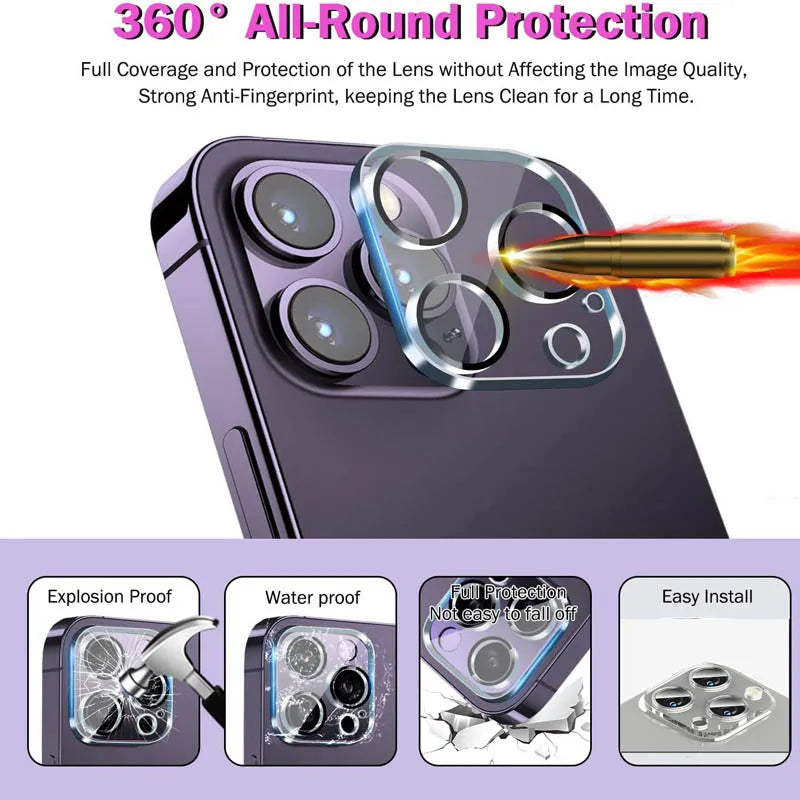 Camera Lens Protector for iPhone 16 17 18 11 12 13 14 15 Pro Max Protector Camara iPhone 15 Pro Accessories iPhone15 iPhone 14 pro max Lens Glass iPhone 15 Pro Max Lens Cover iPhone 13 Pro Camera Film iPhone 15Pro