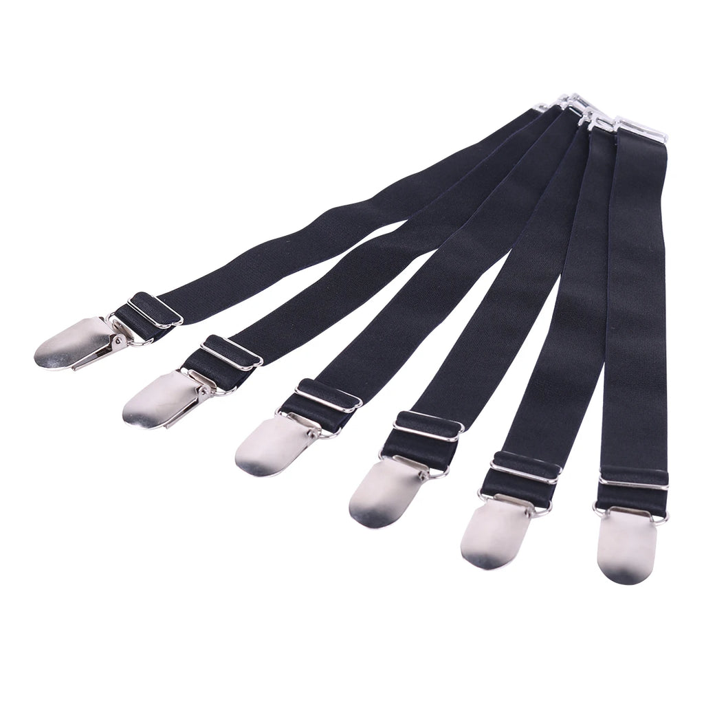 Suspender Clips For Stockings Replacemnt Corset Holder Elastic Garter Belt Straps Y/I Style Unisex Shirt Holder Socks Fastener