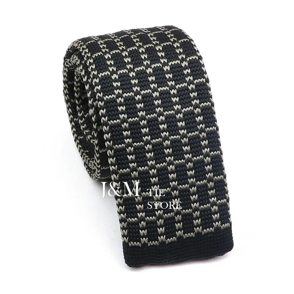New Knit Ties For Men Casual Skinny Pink Blue Necktie Boys Girls Party Knitted Striped Neck Tie Wedding Groom Necktie Neck Wear