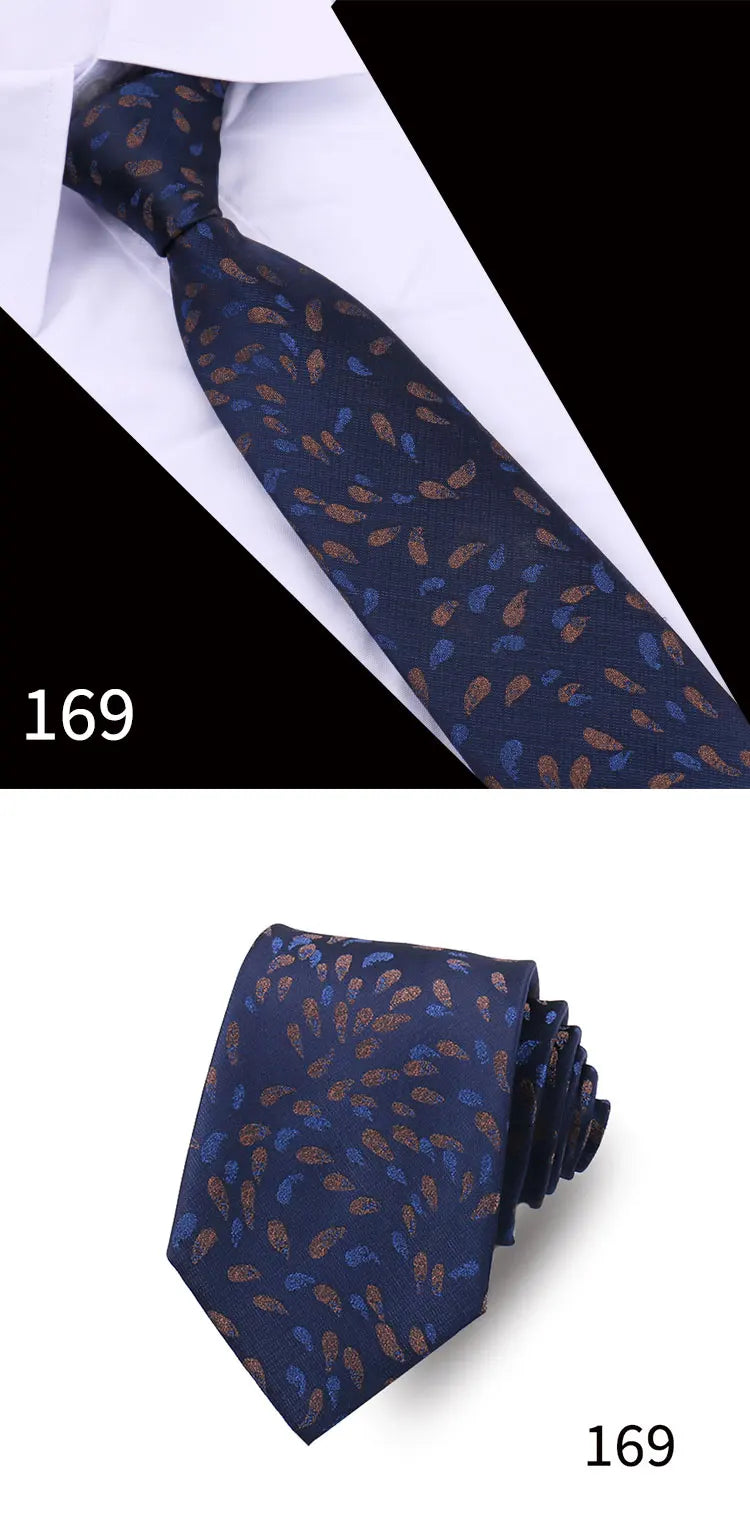 Men Tie Necktie For Men Business Wedding Party Luxury Paisley Necktie Fashion Floral Mens Neck Tie Accessories Wholesale Gravata