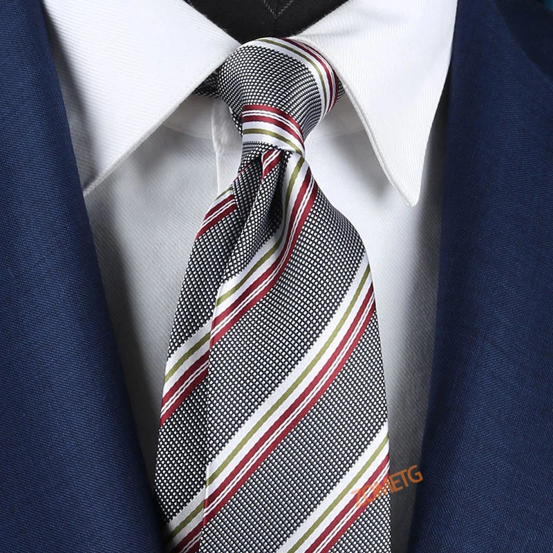 Ties for Men Fashion Necktie Striped Ties Tie Jannyday campling Necktie Wedding Ties red ties