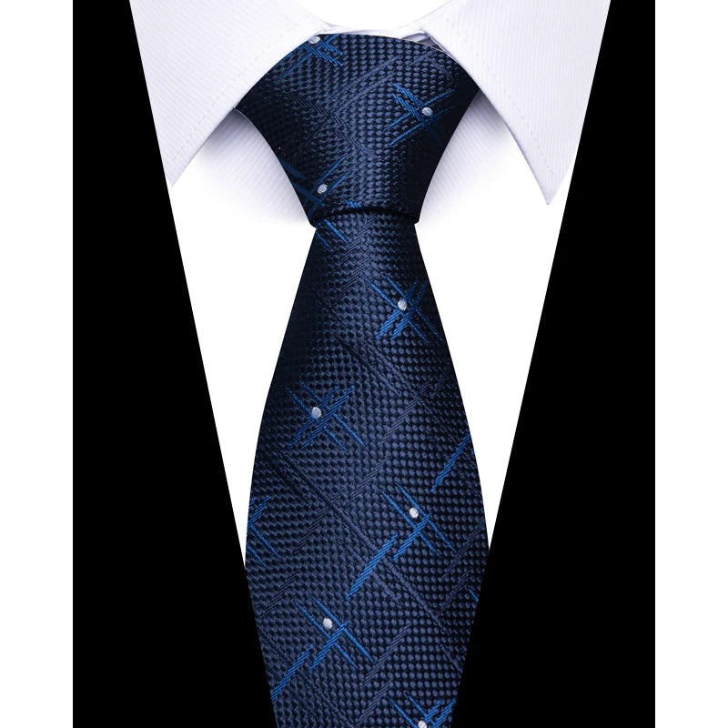 Tie For Men Newest Design Factory Sale Hot Sale 7.5 cm Necktie Yellow Plaid Shirt Accessories Man's Abraham Lincoln's Birthday