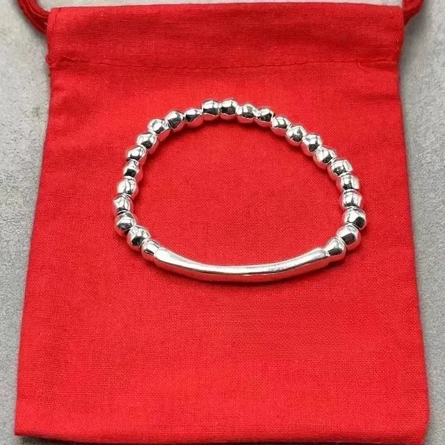 New best-selling fashionable geometric bracelet with interlocking rings, ladies' commemorative day gift bag