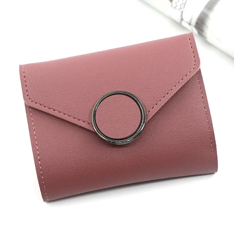 Wholesale Women Wallet Three Fold 0 Letter Lady Student Purse Cute Fashion Wallet Credit Card Bank Card Bus Card Purse Gifts